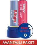 Blistex Kuruyan Dudaklara Medplus Kavanoz +Hassas Dudaklara Sensitive + Renk Ve Işıltı Etkili Lip Brillance