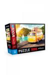 Blue Focus 1000 Parça Retro Mınıbus Puzzle