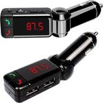 Bluetooth Araç Kiti FM Transmitter AUX MP3 Çift Usb Girişli