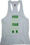 Bluu Fitness Gym Tank Top Sporcu Atleti Pushwhite