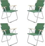 Bofigo 4 Adet Katlanır Sandalye Kamp Sandalyesi Balkon Sandalyesi Katlanabilir Piknik Ve Bahçe Sandalyesi Yeşil