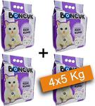 Boncuk Lavanta Kokulu İnce Taneli Topaklanan Kedi Kumu 4X5 Lt