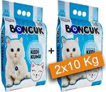 Boncuk Marsilya Sabunu Kokulu İnce Taneli Topaklanan Kedi Kumu 2X10 Lt