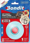 Bondit Ultra Güçlü Çift Taraflı Montaj Bandı 20Mm X 3Mt