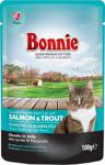 Bonnie Pouch Jelly Somonlu Alabalıklı 100 gr Yetişkin Kedi Konservesi