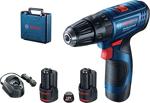 Bosch Gsb 120-Li Profesyonel 12 Volt 2,0 Ah Çift Akülü Darbeli Delme Vidalama