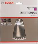 Bosch Multimaterial 160X20/16 Mm 42 Diş Daire Testere Bıçağı