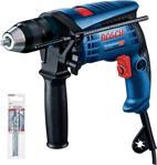 Bosch Professional Gsb 13 Re Darbeli Delme Vidalama Makinesi + 3 Lü Uç Hediye -