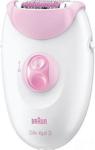 Braun Silk-apil 3 3370 Epilatör Beyaz / Pembe - 1 Ek Parçalı Kablolu Epilatör / Epilasyon