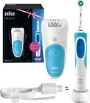 Braun Silk Epil 5 5-511 Epilatör + Oral-B Vitalty Şarjlı Diş Fırçası Beauty Set