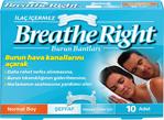 Breathe Right Hassas Ciltler İçin Şeffaf 10'Lu Burun Bandı