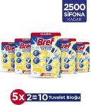 Bref Wc Power Aktiv Duopack Katı Tuvalet Bloğu Limon, 5 X 2'Li Paket