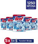 Bref Wc Power Aktiv Tekli Paket Katı Tuvalet Bloğu Okyanus 5'Li Set