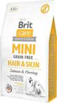 Brit Care Tahılsız Hair Skin Ringa Balıklı Küçük Irk 2 kg Yetişkin Kuru Köpek Maması