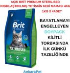 Brit Premium Sterilised Kısırlaştırılmış Kedi Maması 4 KG AÇIK