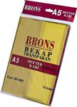Brons A5 Bantlı Hazır Defter Kabı 10 Lu Set Karışık Renk (Br-458)