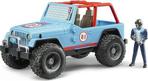 Bruder Jeep Cross Safari Aracı Kasklı Pilotu Mavi / Erkv025b.2541