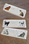 Bursa Porselen Dekor Retro Cats 3 Adet Servis/Sunum Tabağı