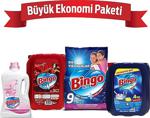 Büyük Ekonomi Paketi ; 9 kg Toz Çamaşır Deterjanı Sık Yıkananlar + Çamaşır Yumuşatıcısı 5 L Lovely + Bulaşık Sıvısı 4 kg + Yüzey Temizleyicisi 2,5 L Mutlu Yuvam