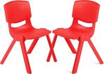 Büyük Şirin Çocuk Sandalyesi Kırmızı 2li Paket 3-7 Yaş İçin