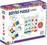 Ca Games 5029 Eğitici Puzzle Renkler 60 Parça - Beyaz