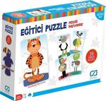 Ca Games Eğitici Puzzle - Neşeli Hayvanlar Ca-5028