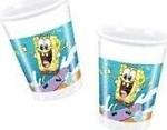 Cakes&Party 8 Adet Sünger Bob Bardak 200Ml Doğum Günü Parti Sponge Bob