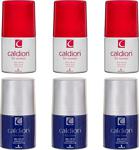 Caldion Kadın Ve Erkek Rolon Deo 50Ml Roll On 3 Er Toplam 6 Adet