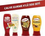 Calve Acılı Ketçap 600 Gr + Yağı Azaltılmış Mayonez 540 Gr + Bbq Sos 290 Gr + Hardal 250 Gr