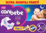 Canbebe 3 Numara Midi 136 Adet Ultra Avantaj Paketi Bebek Bezi