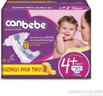 Canbebe 4+ Beden Maxi Plus 70'li Aylık Paket Bebek Bezi