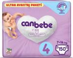 Canbebe 4 Numara Maxi 150'li Ultra Avantaj Paket Bebek Bezi