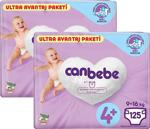 Canbebe 4+ Numara Maxi Plus 125'li 2 Paket Bebek Bezi