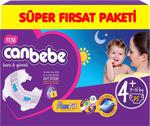 Canbebe 4+ Numara Maxi Plus 75'li Süper Fırsat Paketi Bebek Bezi