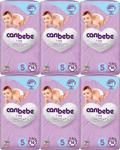 Canbebe 5 Numara Junior 16'Lı 6 Paket Bebek Bezi