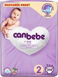 Canbebe Bebek Bezi 2 Beden / Mini Aylık Ekonomik Paket 208 Adet