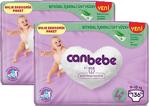 Canbebe Bebek Bezi 4+ Beden / Maxi + Aylık Ekonomik Paket 272 Adet