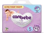 Canbebe Bebek Bezi 5 Beden 11-18 Kg 92 Adet