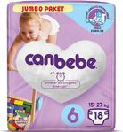 Canbebe Bebek Bezi 6 Numara 18 Adet XL Jumbo Paket