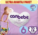 Canbebe Bebek Bezi Beden:6 (15-27Kg) Extra Large 72 Adet Ultra Avantaj Pk