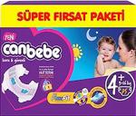 Canbebe Bebek Bezi Süper Fırsat Paketi No:4+ 9-16 kg 72 Adet