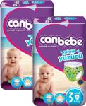 Canbebe Minik Yüzücü 3 Numara 4-9 kg 13'lü 2 Paket Mayo Bebek Bezi