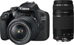 Canon EOS 2000D + 18-55 mm + 75-300 mm Dijital SLR Fotoğraf Makinesi