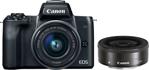 Canon Eos M50 + 15-45 Mm + 22 Mm Lens Aynasız Fotoğraf Makinesi