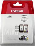 Canon PG-545 + 546 Renkli + Siyah 2'li Set Kartuş