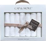 Cap&More Bebek Ağız Mendili Seti (7 Li Paket), Unisex, Yumuşak Ve Ekstra Emici 0 Pamuklu-Ekru