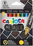 Carioca Metalik Wax Maxi Yıkanabilir 8 Renk Pastel Boya Kalemi
