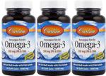 Carlson 3'lü Omega 3 50 Kapsül Balık Yağı