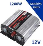 Carspa 12V Volt-1200W Watt Modifiye Sinüs İnverter(220V Çevirici)