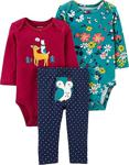 Carter'S Layette Kız Bebek 3'Lü Set Kırmızı